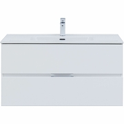 Комплект мебели для ванной Aquanet Алвита New 100 274205 подвесной Белый матовый-2