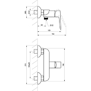 Смеситель для душа Ravak Classic CL 032.00/150 X070084 Хром-1