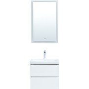 Комплект мебели для ванной Aquanet Беркли 50 306356 подвесной Белый глянец-1