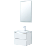 Комплект мебели для ванной Aquanet Беркли 50 306356 подвесной Белый глянец-2