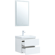 Комплект мебели для ванной Aquanet Беркли 50 306356 подвесной Белый глянец-3