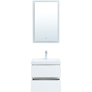 Комплект мебели для ванной Aquanet Беркли 50 306356 подвесной Белый глянец-4