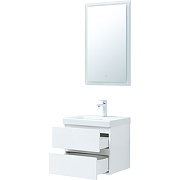 Комплект мебели для ванной Aquanet Беркли 50 306356 подвесной Белый глянец-5