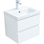 Комплект мебели для ванной Aquanet Беркли 50 306356 подвесной Белый глянец-6
