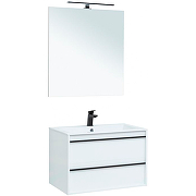 Комплект мебели для ванной Aquanet Lino 80 271955 подвесной Белый матовый
