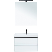 Комплект мебели для ванной Aquanet Lino 80 271955 подвесной Белый матовый-1