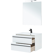 Комплект мебели для ванной Aquanet Lino 80 271955 подвесной Белый матовый-3