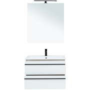 Комплект мебели для ванной Aquanet Lino 80 271955 подвесной Белый матовый-4