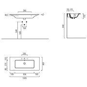 Раковина GSI Pura 102 8886111 Белая-3