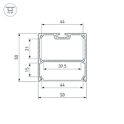 Профиль алюминиевый Arlight Line 038451 накладной Черный-2