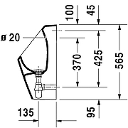 Писсуар Duravit D-code 0829300000 Белый-2