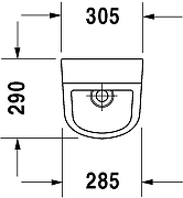 Писсуар Duravit D-code 0829300000 Белый-3