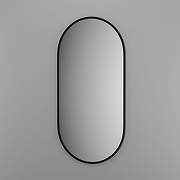 Зеркало Evoform Colora 80х40 BY 0462 с окантовкой - Черный цвет-1