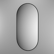 Зеркало Evoform Colora 120х60 BY 0466 с окантовкой - Черный цвет-1