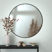 Зеркало Evoform Colora d80 BY 0454 с окантовкой - Черный цвет-2