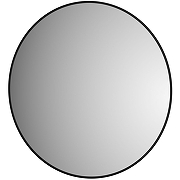 Зеркало Evoform Colora d90 BY 0455 с окантовкой - Черный цвет