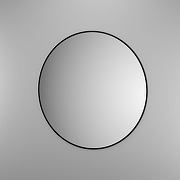 Зеркало Evoform Colora d90 BY 0455 с окантовкой - Черный цвет-1