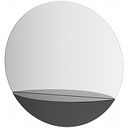 Зеркало Evoform Shadow d60 BY 0561 с металлической полочкой - Черный цвет