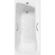 Чугунная ванна Delice Continental Plus 170x70 DLR230634R-AS с отверстиями под ручки с антискользящим покрытием