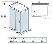 Душевая кабина WeltWasser WW500 Laine 1211 120x90 10000003274 без гидромассажа и поддона-7