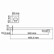 Душевая система WasserKRAFT Sauer A7148.183.261.280.197.281 Thermo с термостатом Золото-10