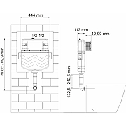 Смывной бачок WasserKRAFT Aller 10TLT.031.ME.WH03 для унитаза с Белой клавишей смыва-2