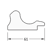 Зеркало Evoform Octagon 60х60 BY 3716 в багетной раме - Золотой акведук 61 мм-4