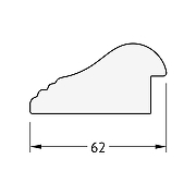 Зеркало Evoform Octagon 52х52 BY 3718 в багетной раме - Сосна 62 мм-4