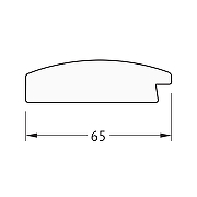 Зеркало Evoform Octagon 52х52 BY 3727 в багетной раме - Орех 65 мм-4