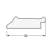 Зеркало Evoform Octagon 65х65 BY 3767 в багетной раме - Черный ардеко 81 мм-4