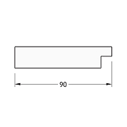 Зеркало Evoform Octagon 67х67 BY 3797 в багетной раме - Золотые дюны 90 мм-4