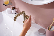 Смеситель для раковины Hansgrohe Tecturis S 73320140 Шлифованная бронза-1