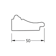 Зеркало Evoform Octagon 49х49 BY 3865 в багетной раме - Махагон с орнаментом 50 мм-4