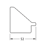 Зеркало Evoform Octagon 59х59 BY 3872 в багетной раме - Травленое серебро 52 мм-4