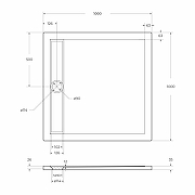 Акриловый поддон для душа BelBagno Due 100x100 TRAY-BB-DUE-A-100-4-W0 Белый-5