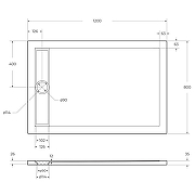 Акриловый поддон для душа BelBagno Due 120x80 TRAY-BB-DUE-AH-120/80-4-W0 Белый-5