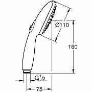 Ручной душ Grohe Tempesta 110 26161003 Хром-3