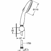 Душевой гарнитур Grohe Tempesta 110 27601003 Хром-3