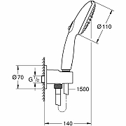 Душевой гарнитур Grohe Tempesta 110 26406003 Хром-3