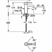 Смеситель для раковины Grohe Essence New 23590GN1 Холодный рассвет матовый-1