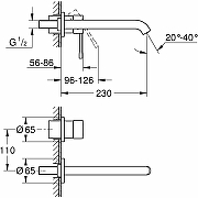 Смеситель для раковины Grohe Essence New 19967GN1 Холодный рассвет матовый-1