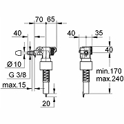 Наливная арматура Grohe 37095000 с боковой подводкой-3