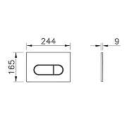 Комплект унитаза с инсталляцией Vitra Normus L-box 9773B003-7207 с сиденьем и Белой клавишей смыва-7