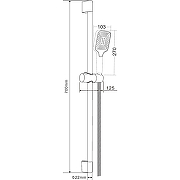 Душевой гарнитур Orange O-Shower OS814cr Хром-3