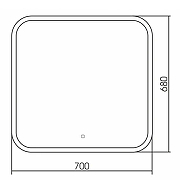 Зеркало Silver Mirrors Стив 70 ФР-00001136 с подсветкой с сенсорным выключателем-5