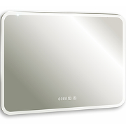 Зеркало Silver Mirrors Стив-3 100 ФР-00001650 с подсветкой с сенсорным выключателем с часами и подогревом