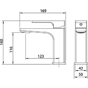 Смеситель для раковины Grossman Pragma 510.K35.03.100 Хром-4