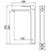 Смеситель для раковины Grossman Style 520.K35.05.210 Черный матовый-4