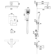 Душевая система Grossman Style 501.K35.05.320 Золото брашированное-8