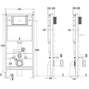 Инсталляция Point Элемент PN45122 для унитаза без клавиши смыва-7